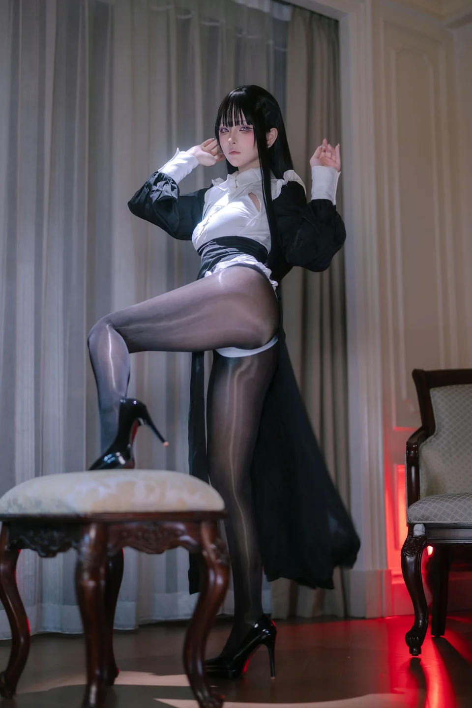 屿鱼 - 黑丝修女 [40P-82MB] tg@simisebaisi 【丝足阁】012.webp